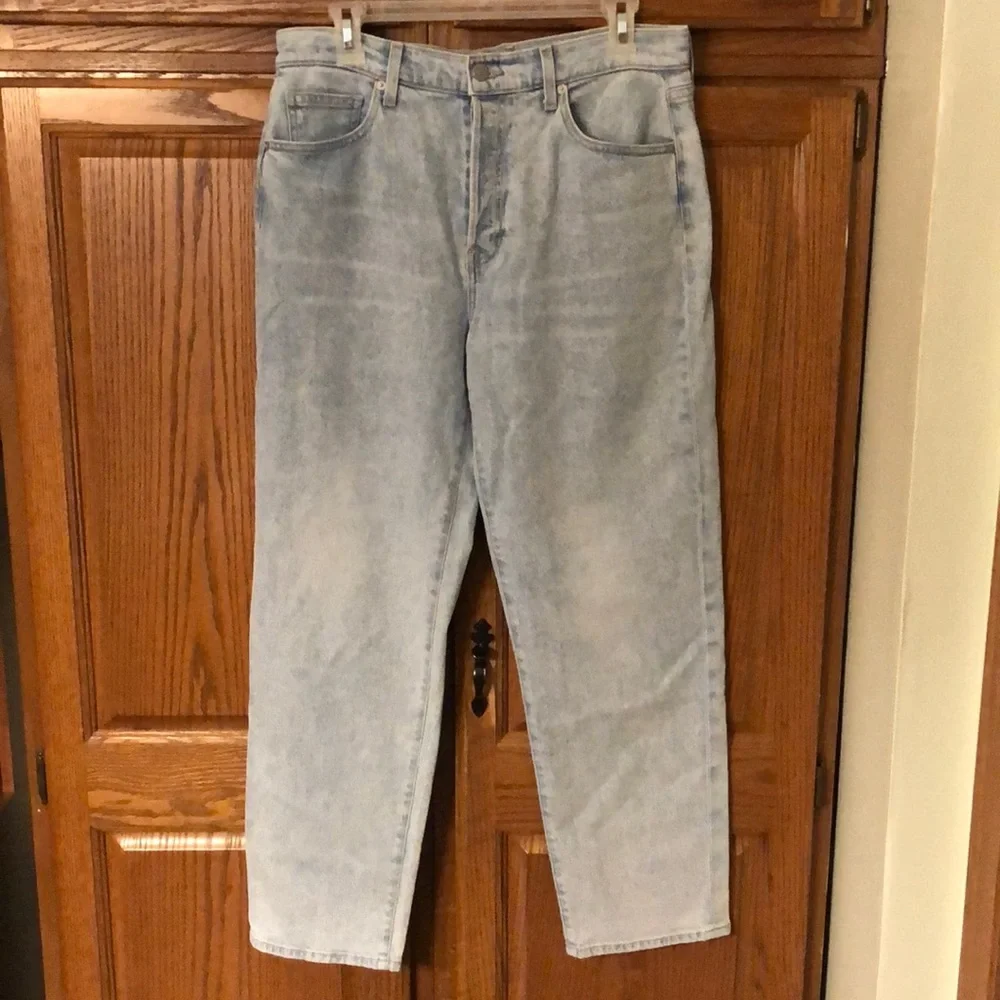 Veronica Beard Blake Classic Straight High Rise Glacier Blue Wash Jeans - Picture 4 of 15